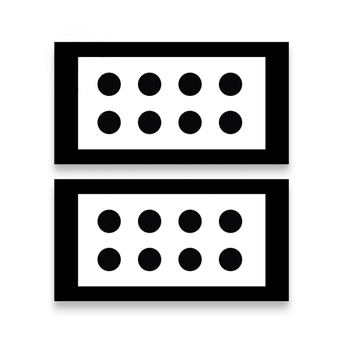 Pair of 360° camera calibration mats for MITSUBISHI, NISSAN, MAZDA (3909445, TEXA)