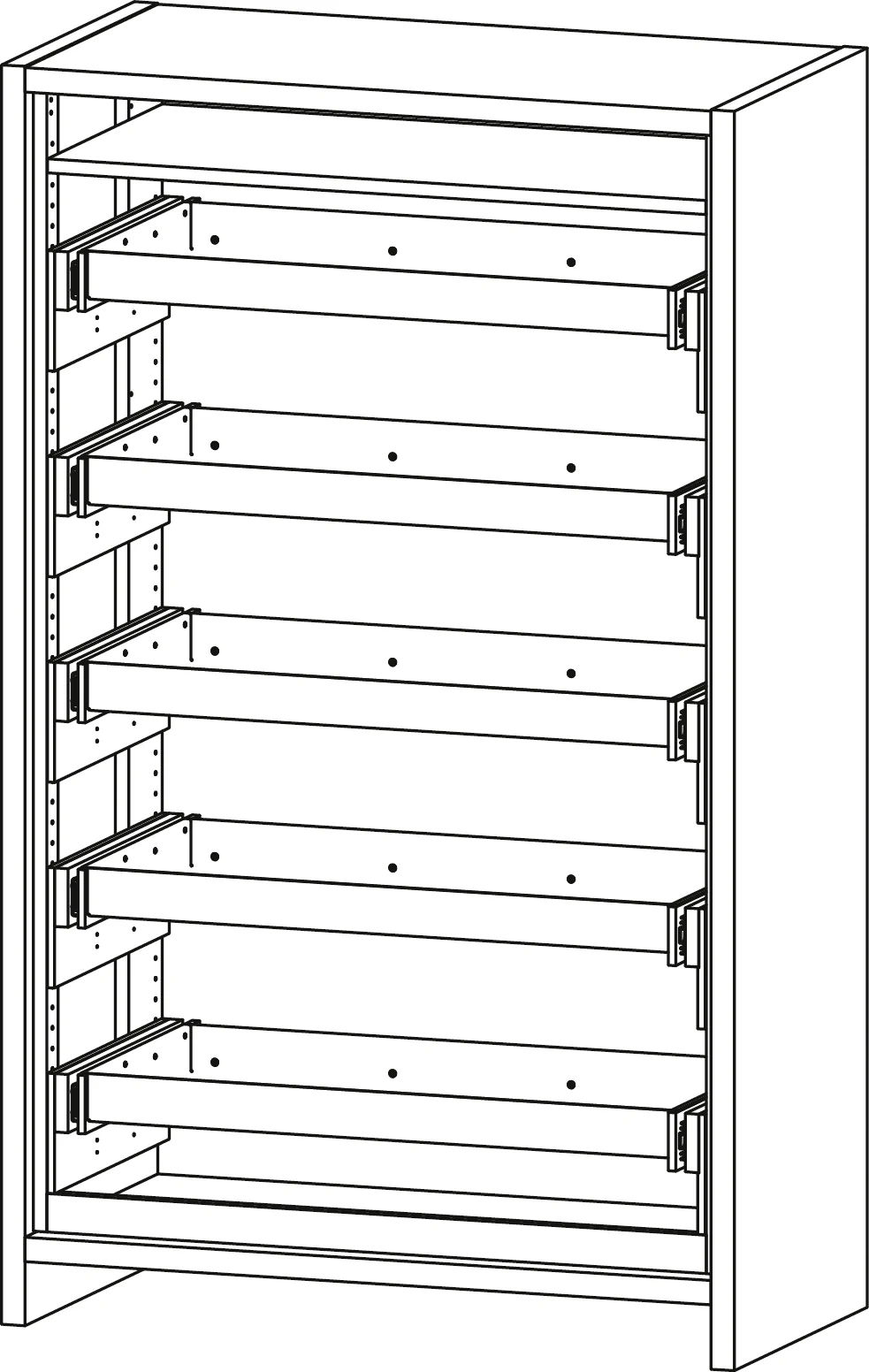 Safety cabinet 12/20 – FWF30, 5 full drawers (10626, CEMO)