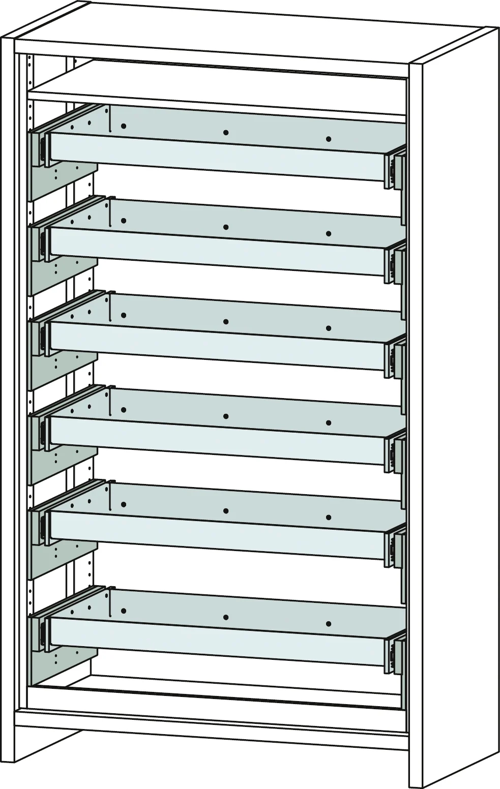 Safety cabinet 12/20 – FWF30, 6 full drawers (10627, CEMO)