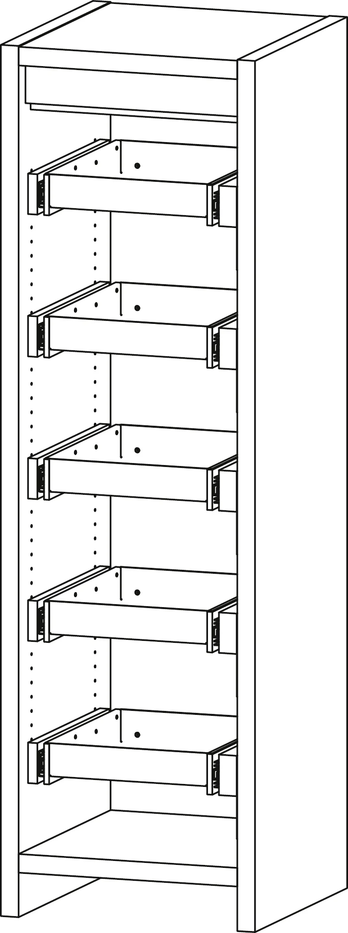 Safety cabinet 6/20 – FWF90, 5 full drawers (10629, CEMO)