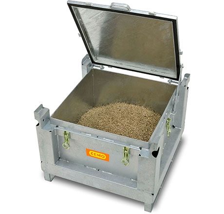 Steel battery collection container, CEMO (11201)