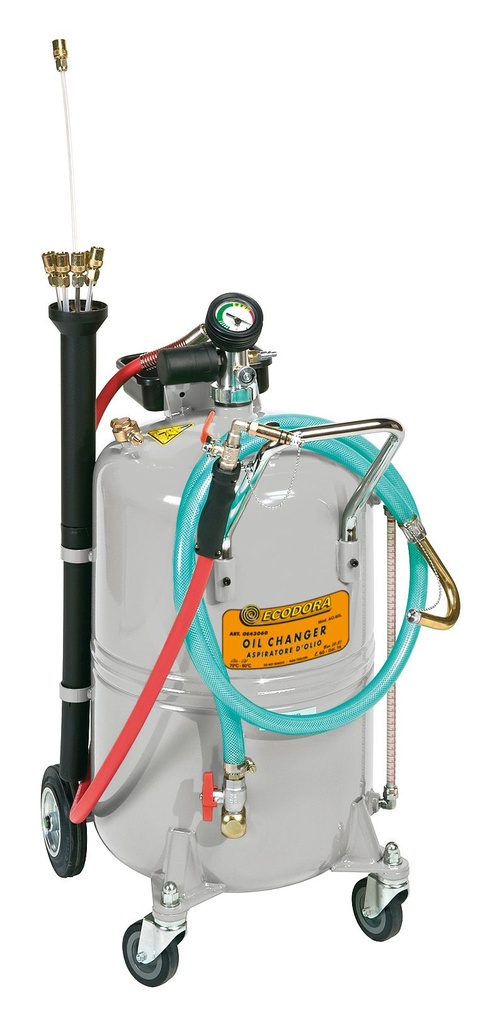 Pneumatinis mobilus alyvos išsiurbimo įrenginys, 65 l (8726, CEMO)
