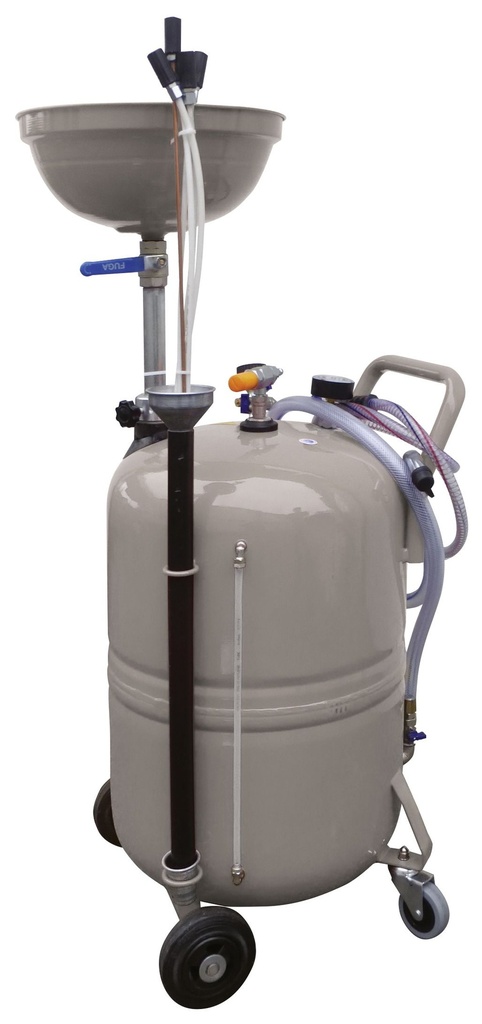 Mobile oil suction device, 80 l, with funnel, pneumatic, approx. 2 l/min (10691, CEMO)