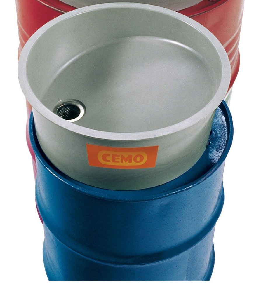 GRP funnel without hinged lid for 60 l drum (5493, CEMO)