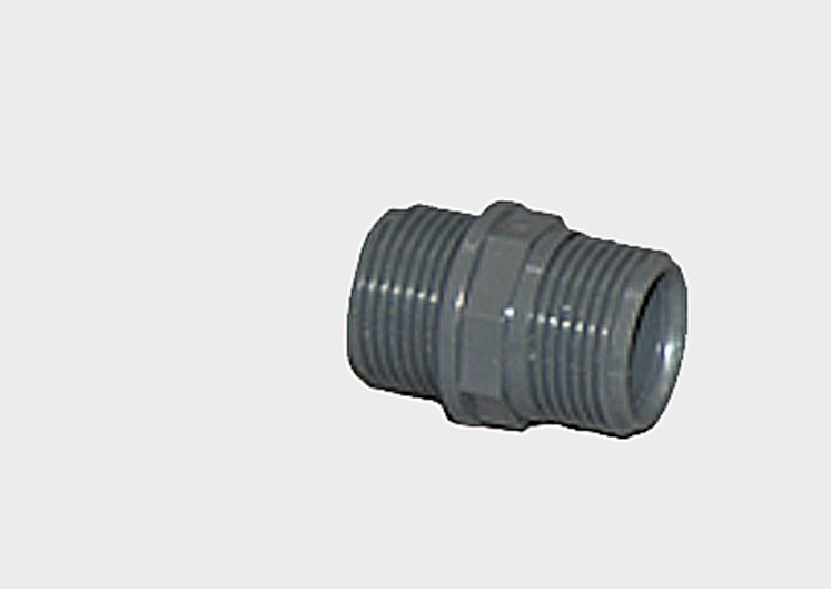 Dvigubas nipelis (PVC) 1½" (1529, CEMO)