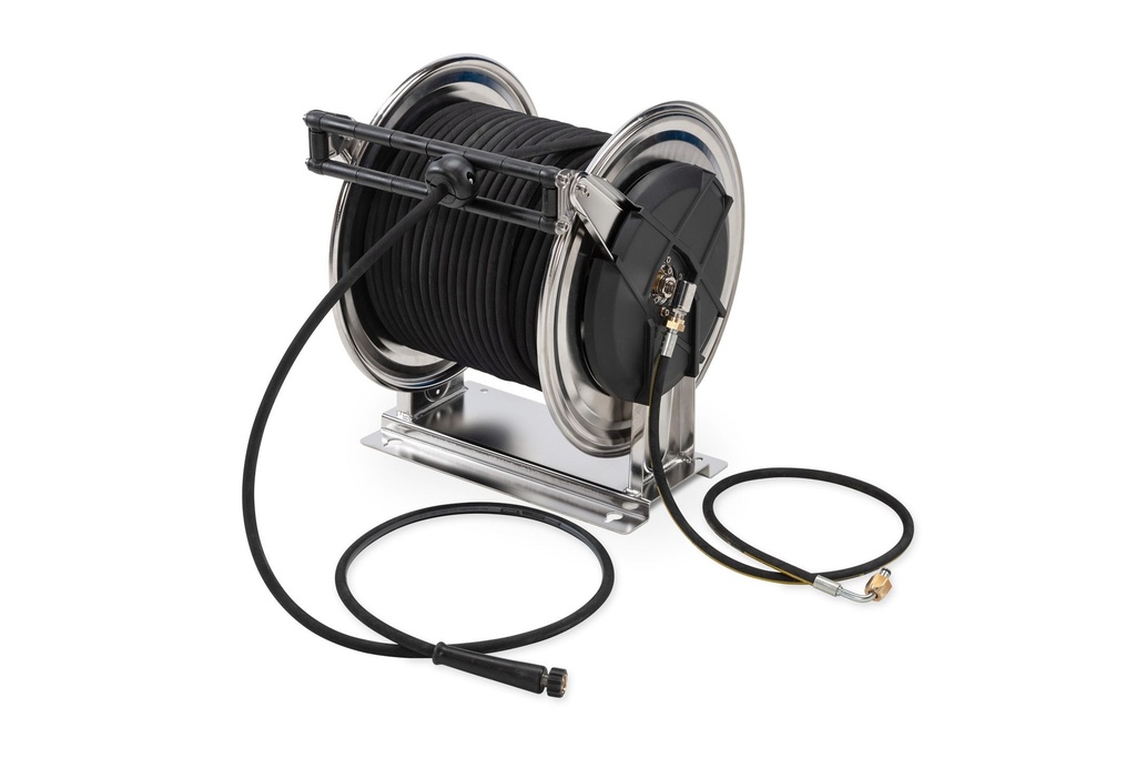 Hose reel with 40 m of high-pressure hose DN10 22 MPa, CEMO (11318)
