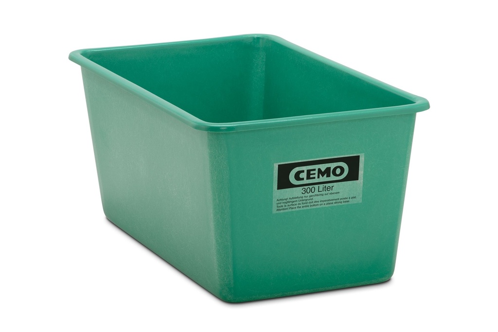 Rectangular container 300 l, green (1145, CEMO)