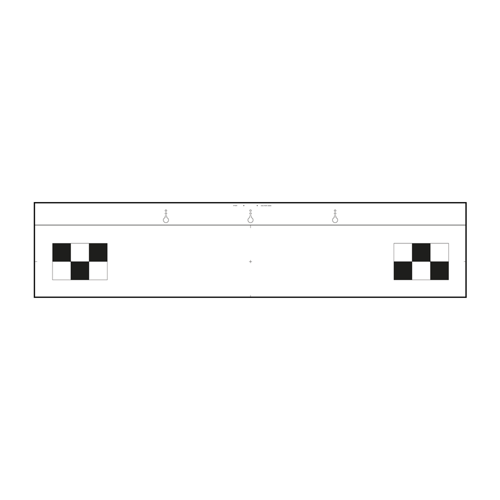 Front video camera calibration panel ISUZU Truck Euro 6 (3910283, TEXA)