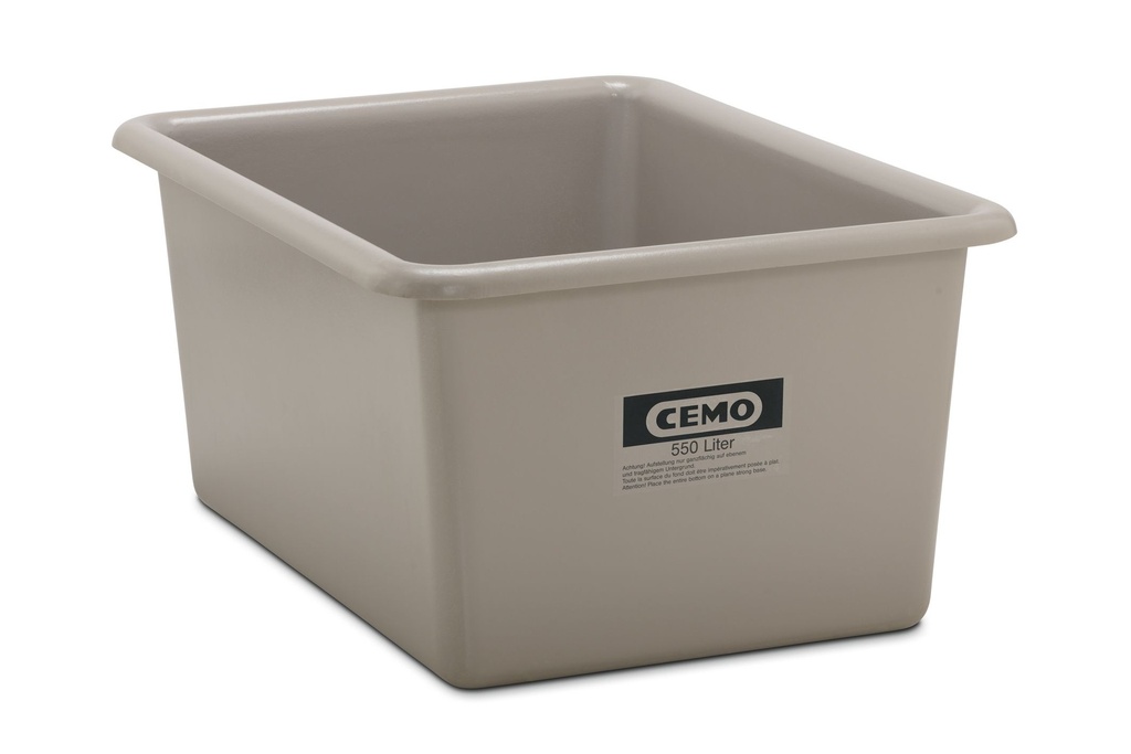 Rectangular container 550 l, grey (1163, CEMO)
