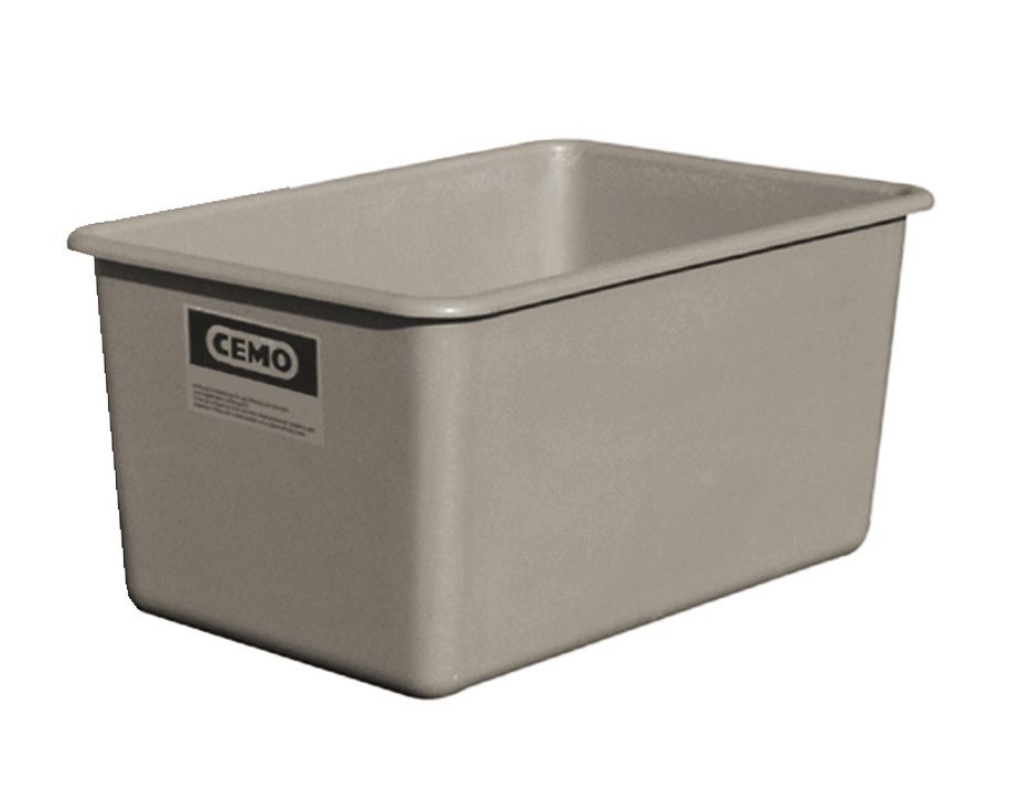 Rectangular container 500 l, grey, flat standard (7166, CEMO)
