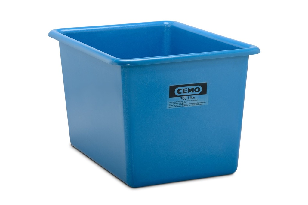 Taisnstūra konteiners 700 l, standarta, zils (7996, CEMO)