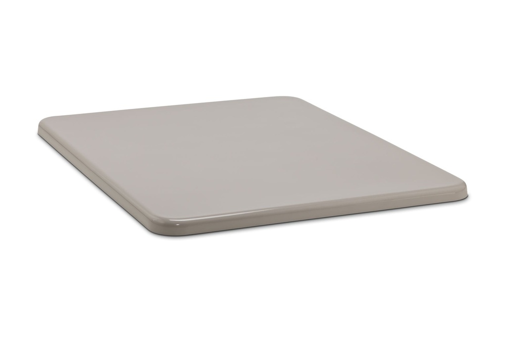 Flat lid 1500 l, short, grey, CEMO (1174)