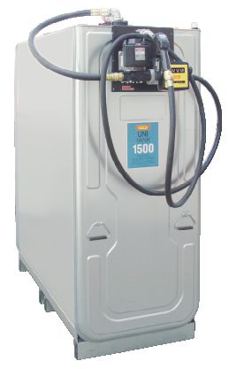 Dīzeļdegvielas uzpildes stacija UNI 1500 l ar elektrisko sūkni 50 l/min (8821, CEMO)