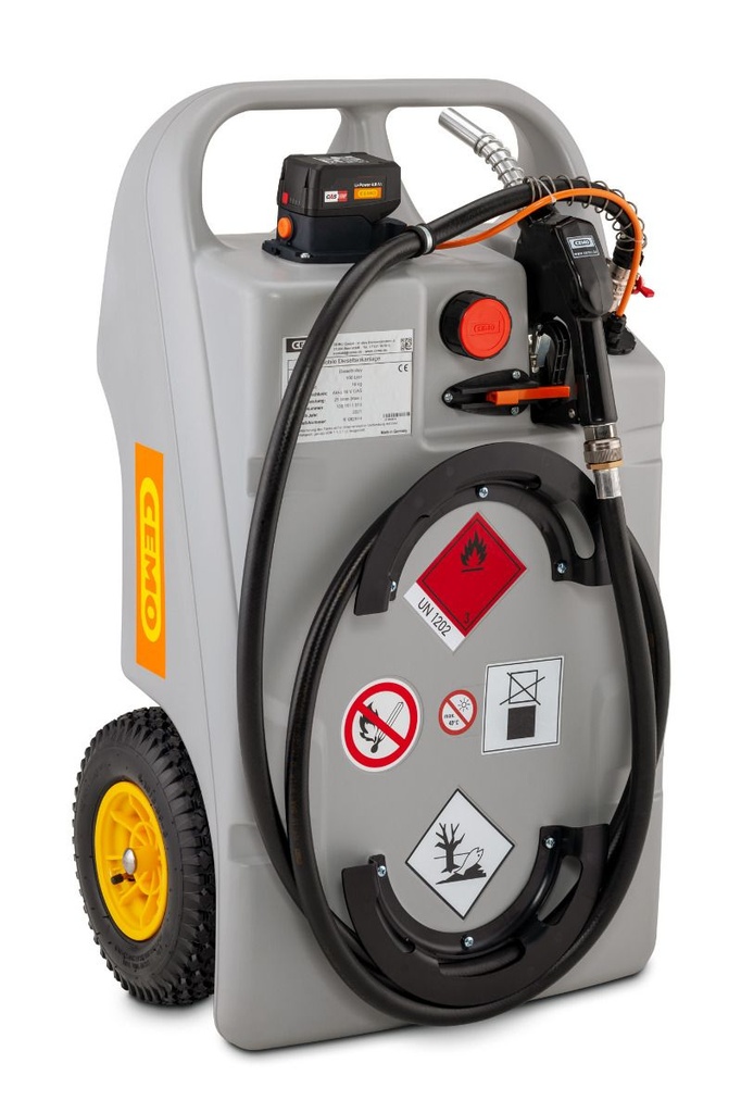 Diesel trolley 60 l CAS with battery and charger (11597, CEMO)
