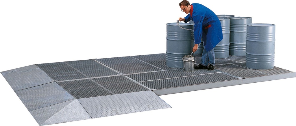 Ground protection system FS 55/13/13, 130×130×5,5 cm, galvanized (11441, CEMO)