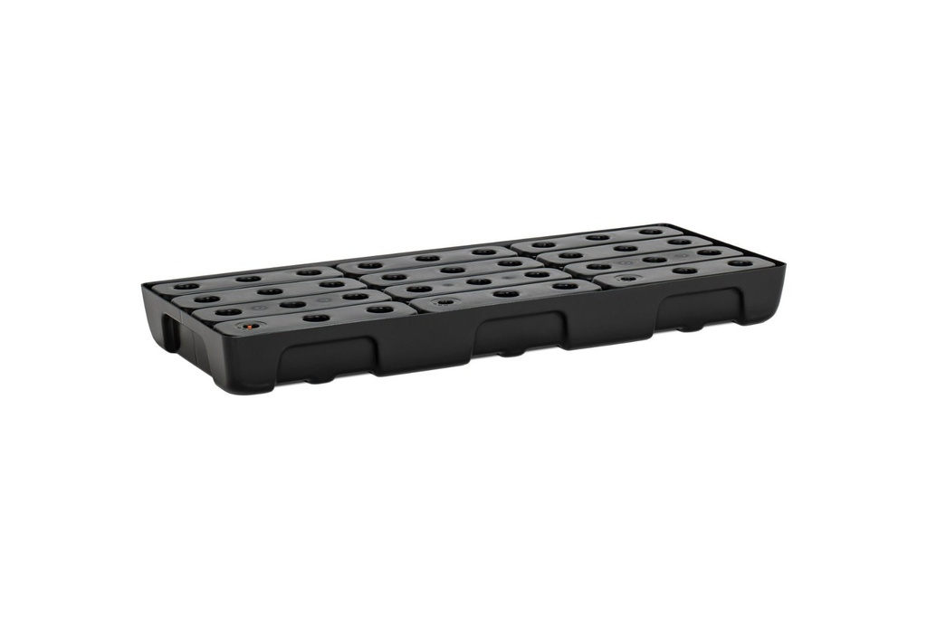 PE mažas surinkimo padėklas 10/4 su PE grotelėmis, 21 l, 100 x 40 x 10 cm 11730, CEMO