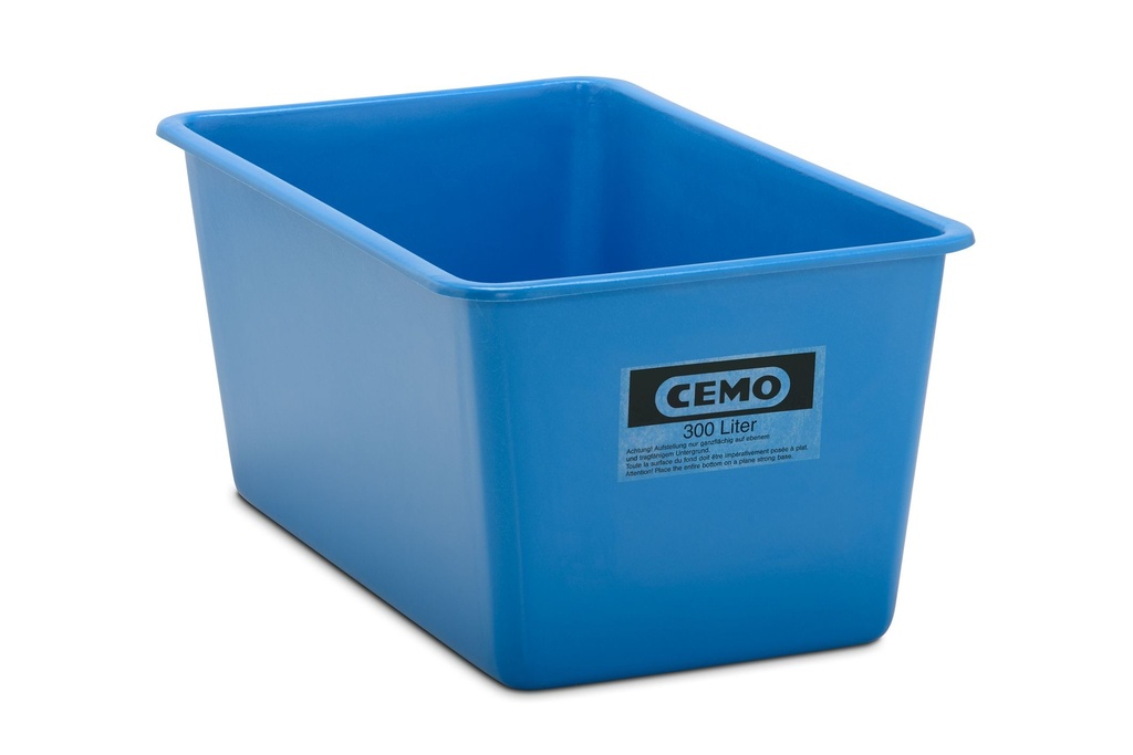 GFK stačiakampis konteineris 300 l, standartinis, mėlynas (7570, CEMO)