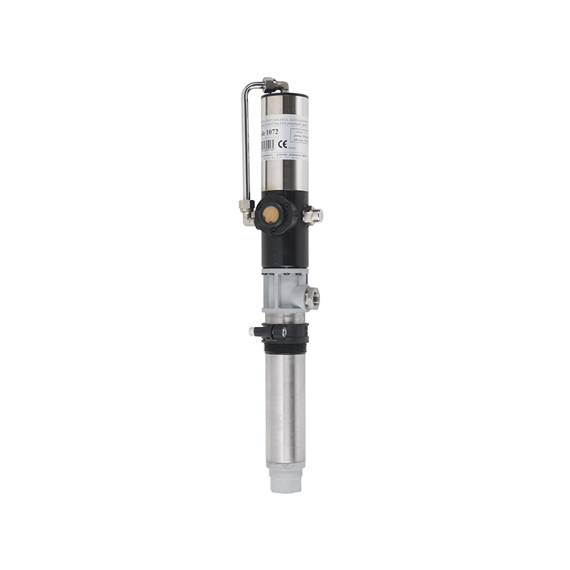 Vienpusējas darbības nerūsējošā tērauda pneimatiskais sūknis, attiecība 1:1, 60 l mucām, Viton® blīves (1045V, FLEXBIMEC)