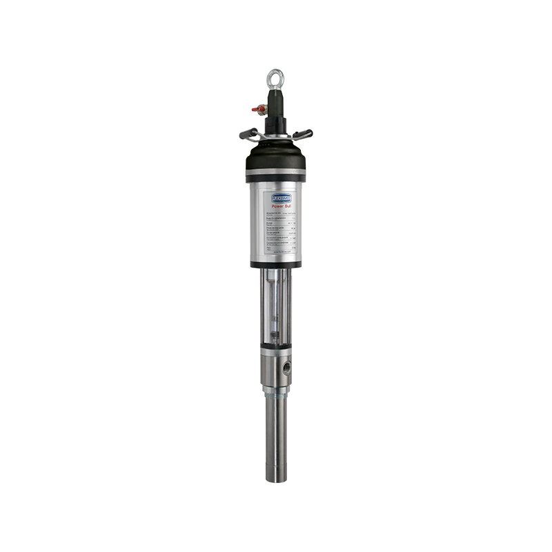 Nerūsējošā tērauda pneimatiskais sūknis Power Bull, atdalītā versija, attiecība 8:1, PTFE blīves, ražīgums 30 l/min (1085, FLEXBIMEC)