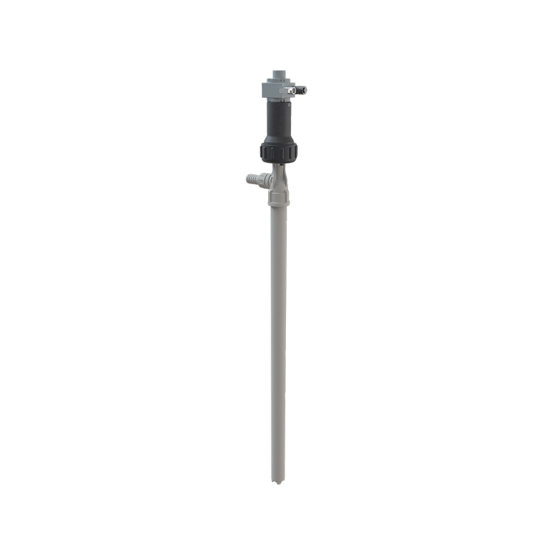 Pneimatiskais sūknis ķīmisko produktu pārsūknēšanai, PVDF korpuss un sūkšanas caurule, HASTELLOY vārpsta, Viton® blīves, caurule 1200 mm (1091/120, FLEXBIMEC)
