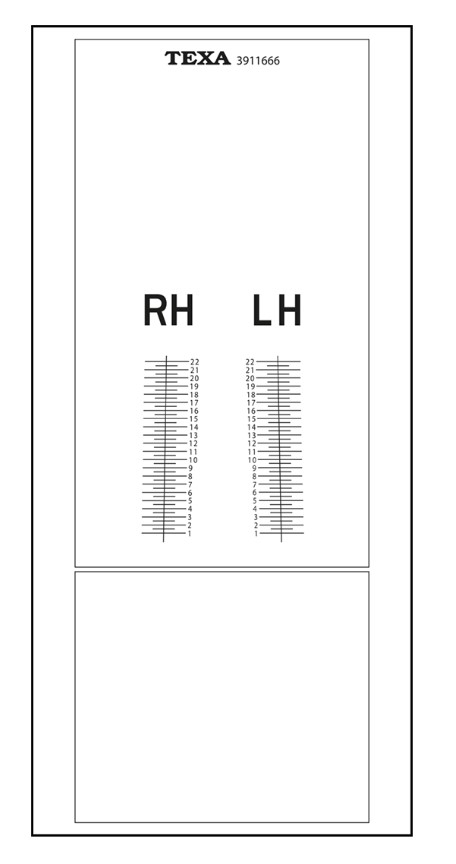 MERCEDES TRUCK MirrorCam calibration adhesive templates set, 4 pcs (3911666, TEXA)