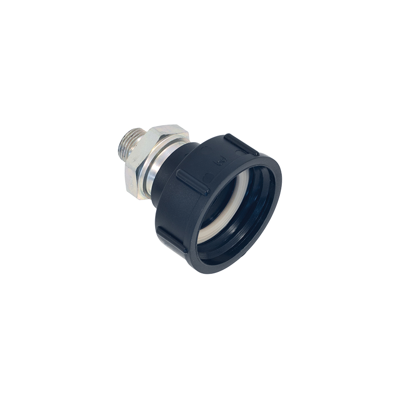 Polipropileninė talpos prijungimo jungtis Ø 70 mm - 1 col. BSP (M), FLEXBIMEC (2217)