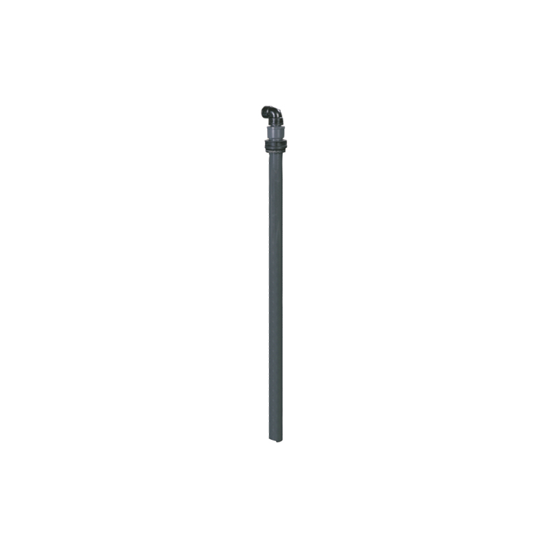 Stingrs plastmasas sūkšanas stienis urīnvielai (AdBlue), garums 1100 mm, ar gredzenuzgriezni, 90° līkumu un adapteri, IBC konteineriem (2253, FLEXBIMEC)