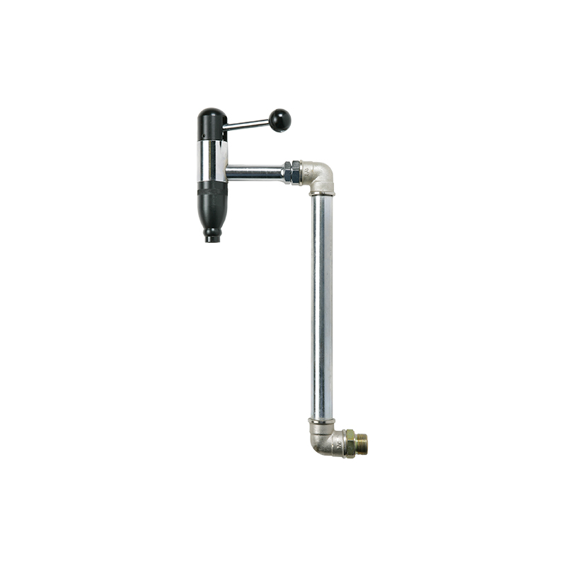 Spyruoklinis čiaupas su ilgintuvu tiesioginiam prijungimui prie pneumatinių siurblių, ilgintuvas H 540 mm (2303/59, FLEXBIMEC)