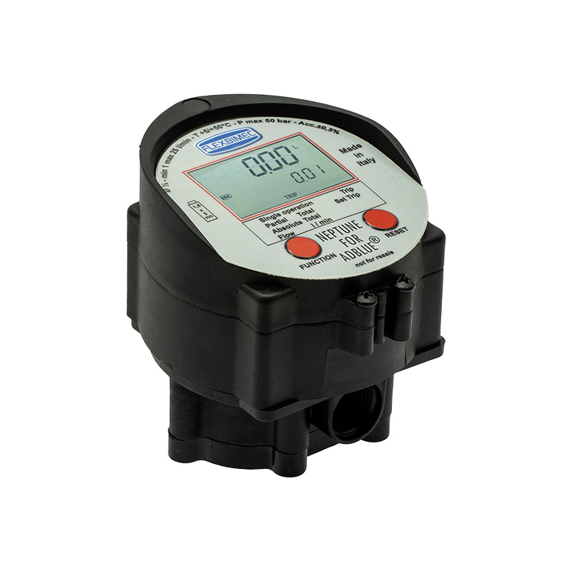 Electronic flow meter for AdBlue® "2TT - Neptune", IXEF plastic body, PPS/PTFE gears, inline, Flexbimec (2615, FLEXBIMEC)