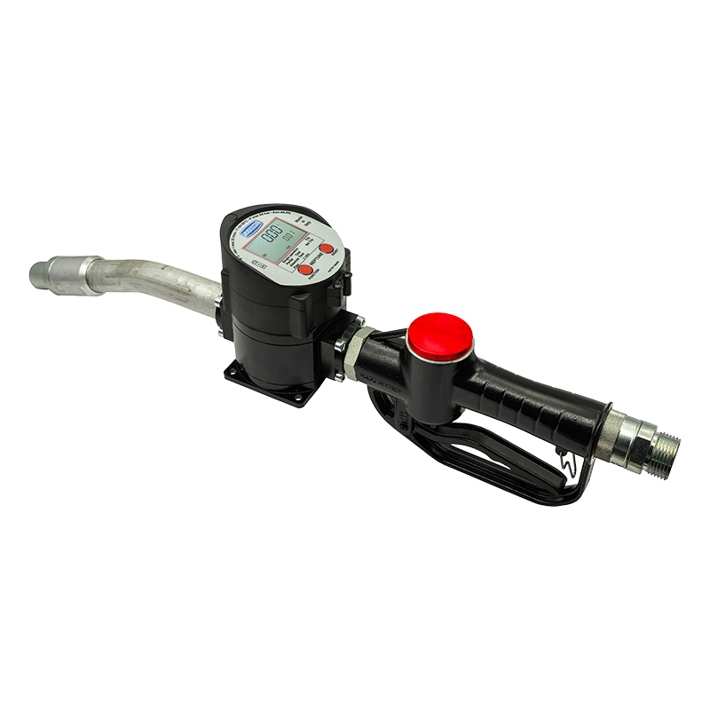 Electronic oil flow meter "Oil Neptune HFlow" with control gun and rigid outlet, 1" BSP (F) connections, Flexbimec (2754, FLEXBIMEC)