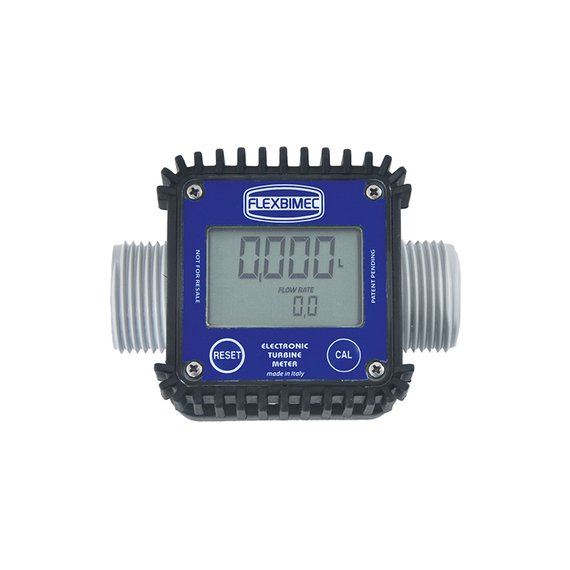 AdBlue®/DEF turbine digital meter, reinforced polyamide body for in-line installation. Connections 1" BSP. Flow rate 100 l/min, FLEXBIMEC (2822)
