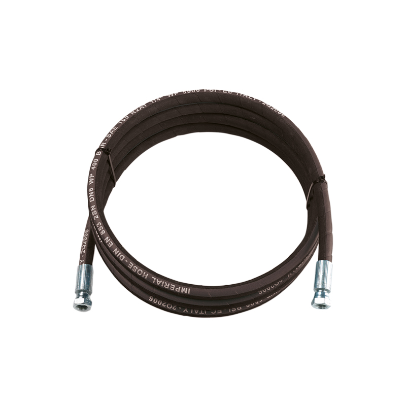 Lanksti žarna alyvai ir dyzelinui Ø 1/2" (Ø 13) R1 - 160 bar, ilgis 15 m - jungtys 1/2" (FF), FLEXBIMEC (28715)