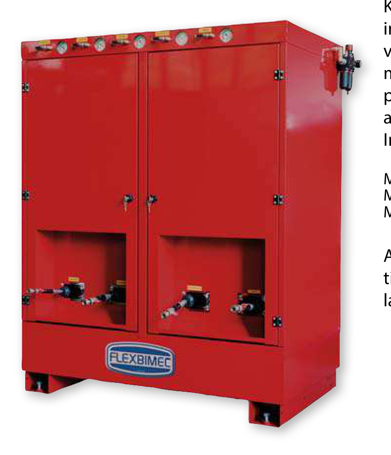 Kit for evacuating lubricants with closed structure and collecting tank for end-of-life vehicles - Kit for 4 fluids, FLEXBIMEC (3124C)