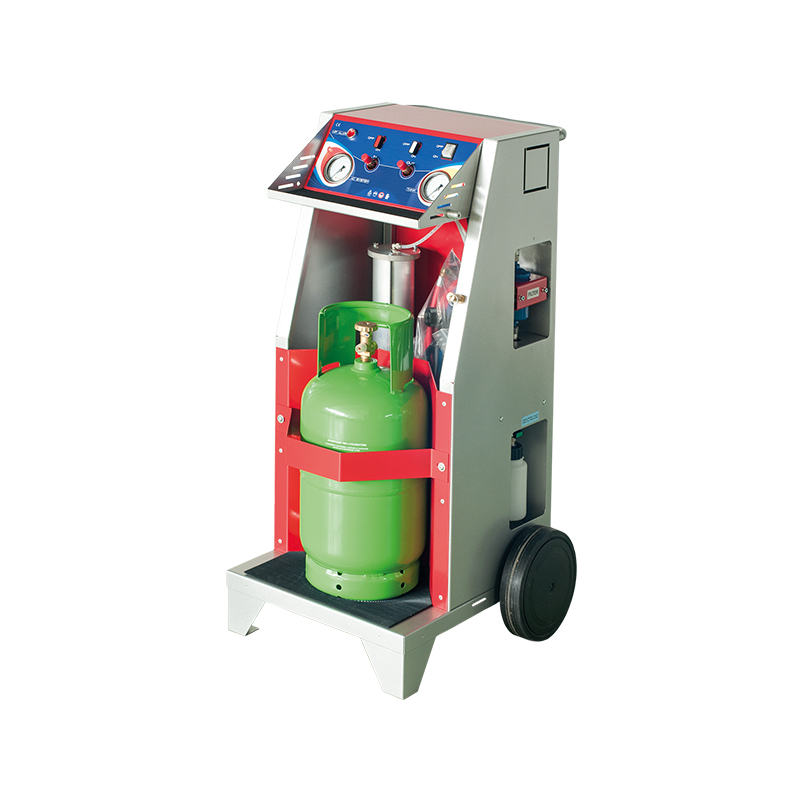 Mobilus kondicionavimo dujų surinkimo ir perdirbimo komplektas eksploatuoti netinkamoms transporto priemonėms, su 10 kg R1234yf balionu (3135yf, FLEXBIMEC)