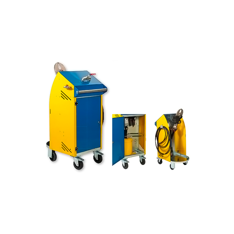 Wheeled kit with pneumatic cutter for cutting vehicle catalysts, sheet metal, aluminium profiles and copper cables (3136P, FLEXBIMEC)