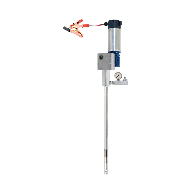 12 Vdc electric grease pump for 18–25 kg drum, 20:1, 100 g/min (4090/20, FLEXBIMEC)