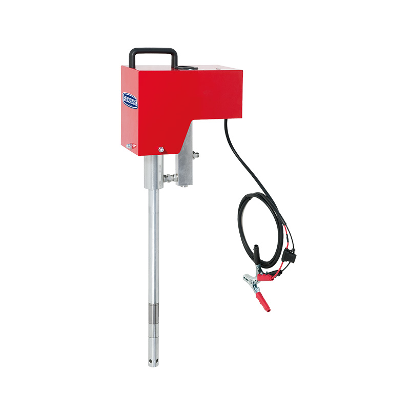 12 Vdc portable electric grease pump for 180 kg drum, 20:1, 100 g/min (4099/180, FLEXBIMEC)