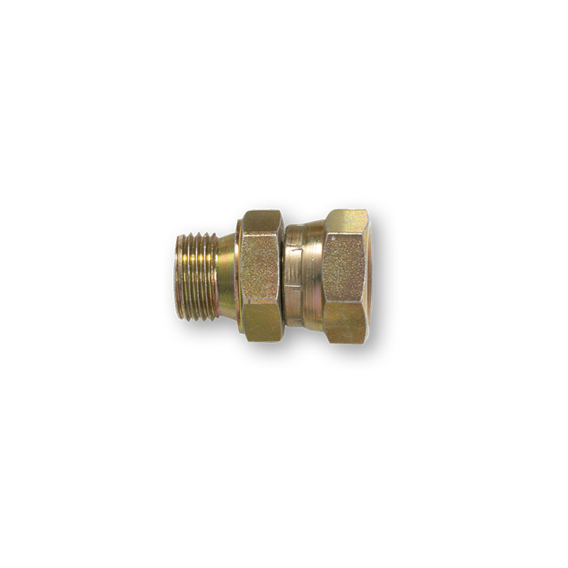 Galvanized swivel nipple Ø 1/4 in. BSP-NPT (M/F) (4229N, FLEXBIMEC)