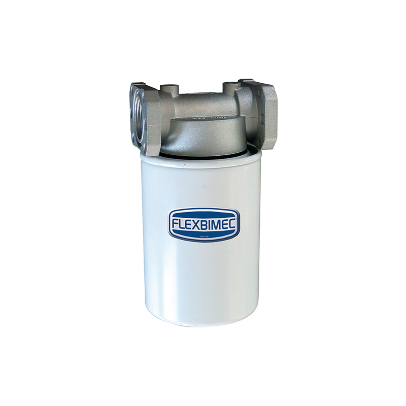 In-line filter for diesel and petrol, 10 microns – spin-on cartridge. Max delivery 60 l/min (6613, FLEXBIMEC)