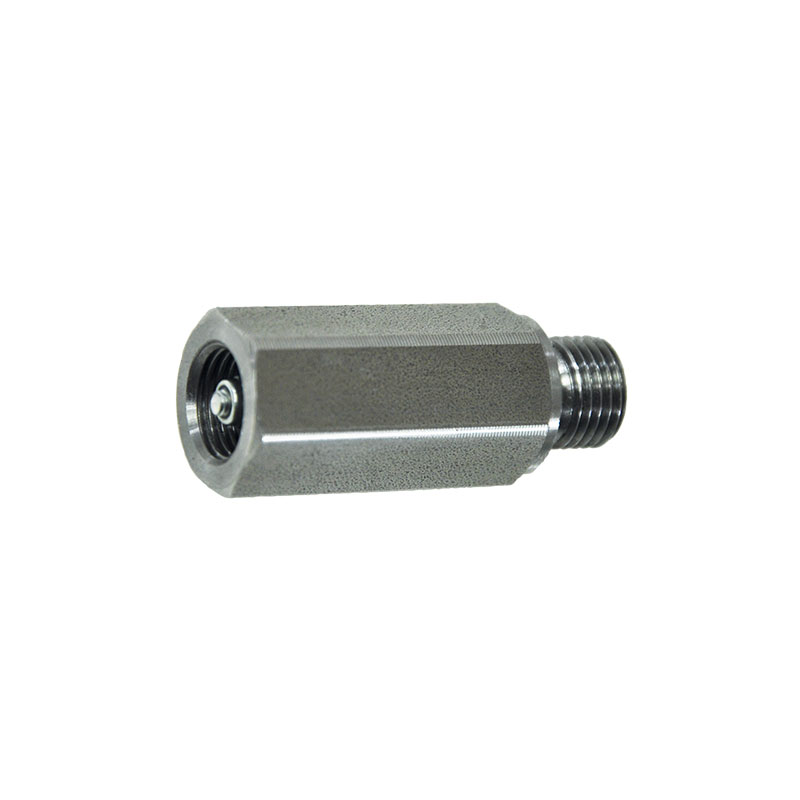 Hose burst valve for lubricants pipeworks - ø 1" - P. max 350 bar, FLEXBIMEC (6672)