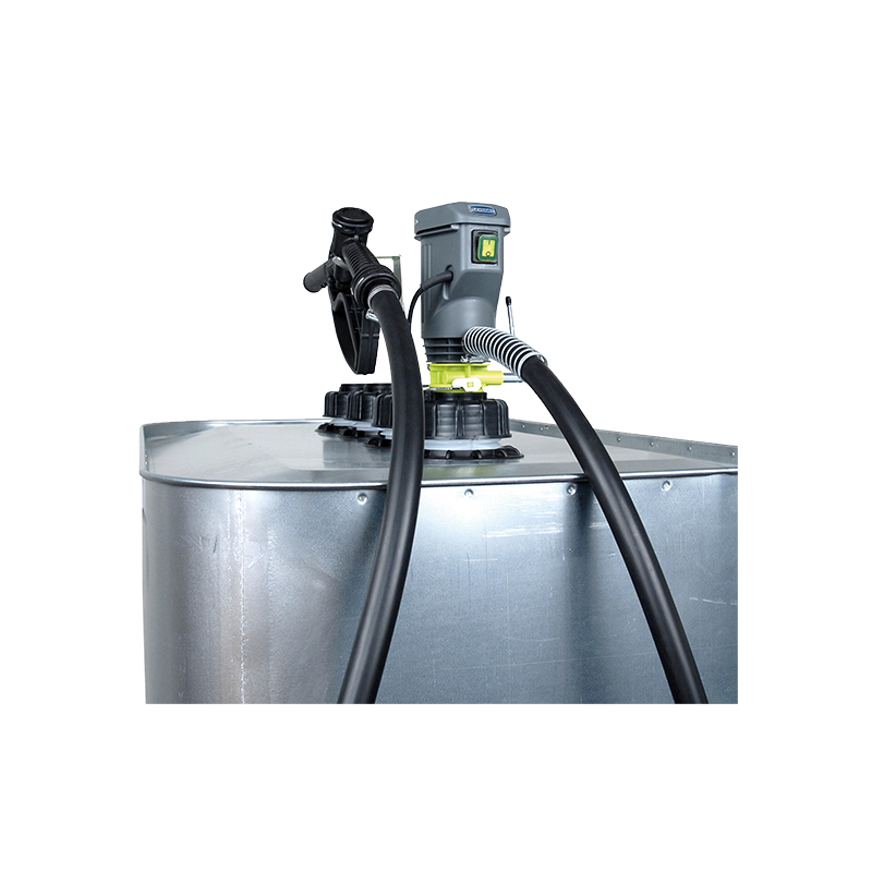 Electric diesel transfer kit 230 V AC with foot filter, delivery hose Ø3/4" 4 m, manual plastic nozzle, delivery 38 l/min, Flexbimec (6769, FLEXBIMEC)