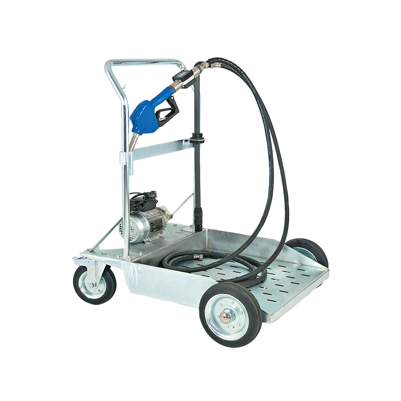 Mobilus elektrinio dozavimo komplektas AdBlue®/DEF 200 l statinėms su sustiprintu vežimėliu, elektriniu siurbliu, skaitmeniniu matuokliu ir automatiniu pistoletu, FLEXBIMEC (6785)