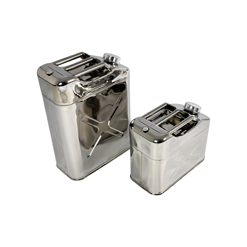 UN approved stainless steel jerry can for petrol, 20 L (8237/20, FLEXBIMEC)
