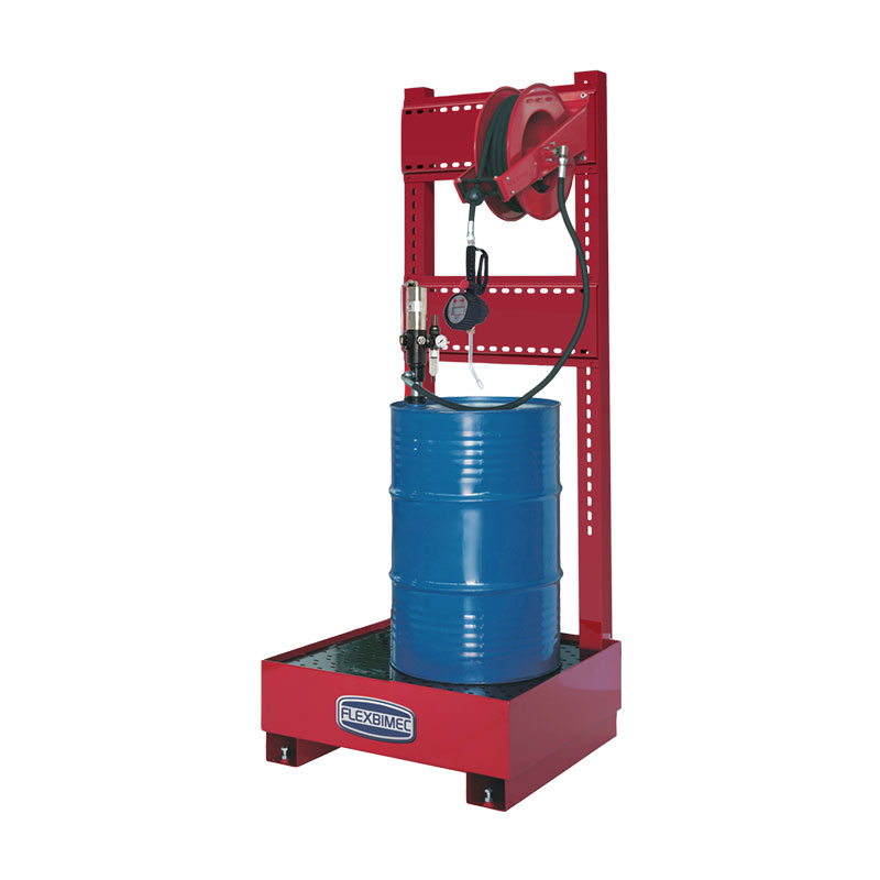 Complete kit "Tank Service Base" for dispensing 1 type of oil, with hose reel 10 m (8548/10, FLEXBIMEC)