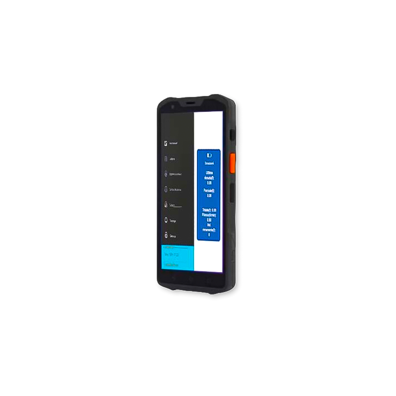 Viedtālrunis šķidrumu piegādes un krājumu datiem ar svītrkodu un QR kodu lasītāju (8743/RF, FLEXBIMEC)