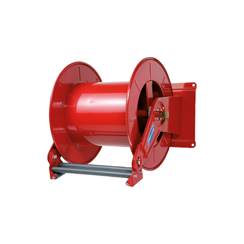 Twin spring driven hose reel, painted steel, adjustable arms series, Ø 1/2 in., hose length up to 60 m, without hose (9086, FLEXBIMEC)