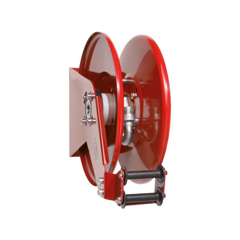 THIN REEL spring driven hose reel, painted steel, max. 8 m, Ø 1/2 in., w/o hose (9504, FLEXBIMEC)