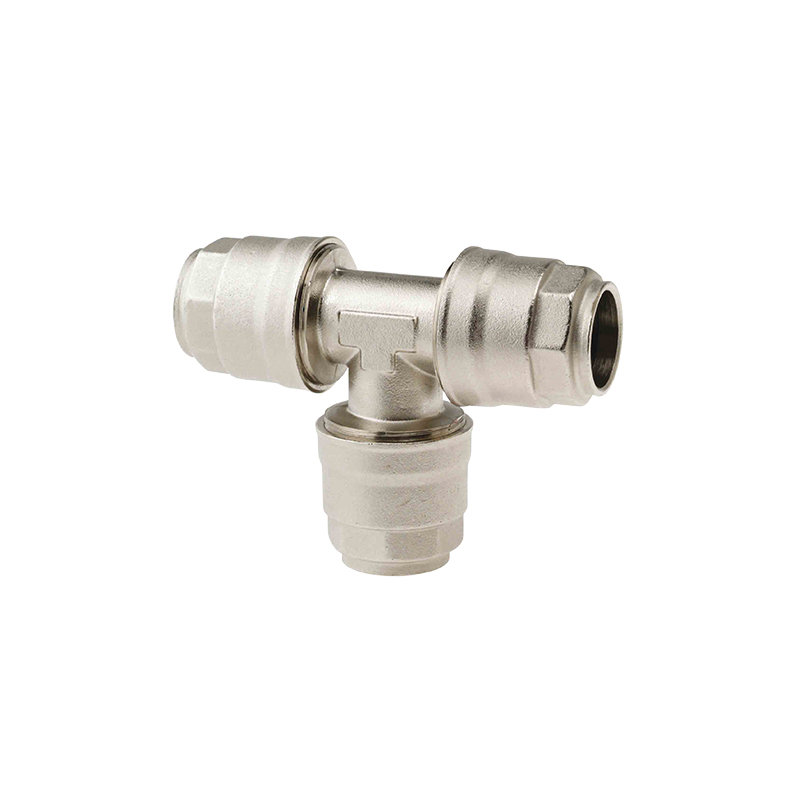 Tarpinė trišakė jungtis suslėgto oro vamzdžiui - Ø 25 mm x 25 mm, FLEXBIMEC (9884/25)