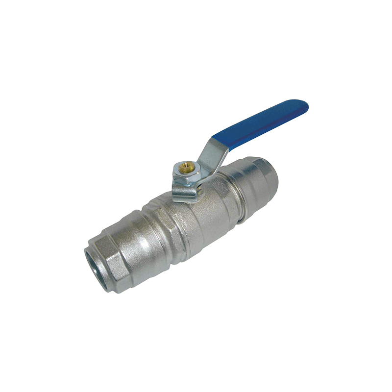 Intermediate ball valve for compressed air pipe - Ø 20 mm x 20 mm, FLEXBIMEC (9889/20)