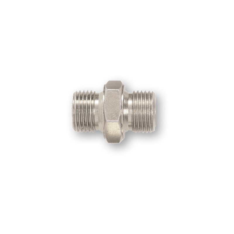 Nerūsējošā tērauda savienojums M-M 1/2 collas x 3/4 collas BSP-NPT (9907N, FLEXBIMEC)